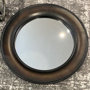 Elegant Black and Brown Wall Mirror